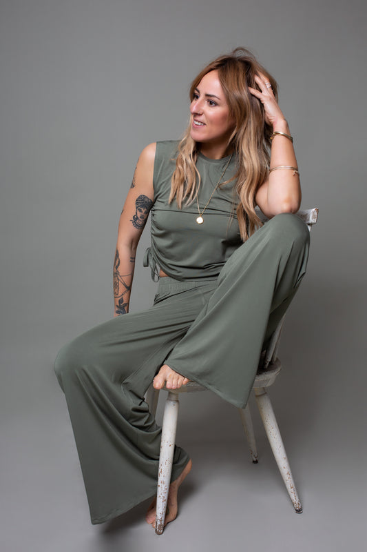 Top mit Raffung Pakuna